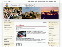 Tablet Screenshot of comune.trisobbio.al.it